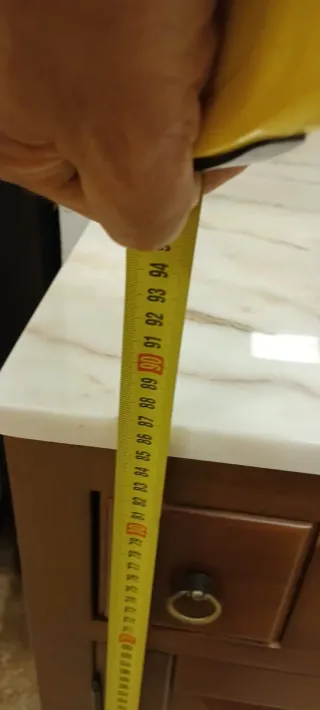 Mueble baño rústico con lavabo