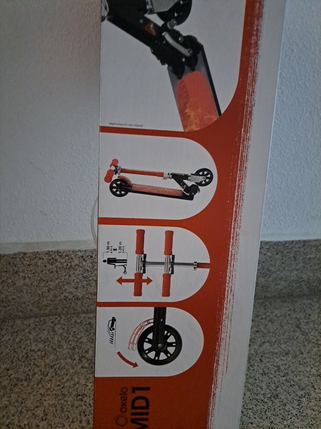 Patinete práctico,Oxelo Mid 1 rojo