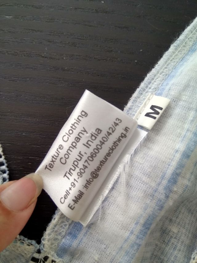 Kaftan azul y blanco - India