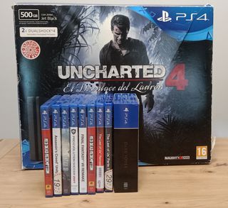 PS4 (PlayStation 4) 500GB + 8 juegos