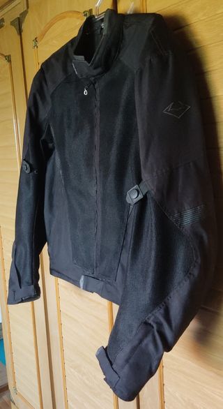 Cazadora moto cordura negra