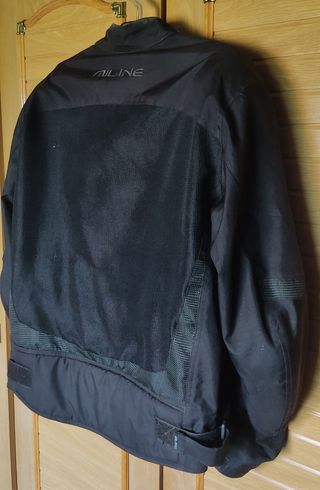 Cazadora moto cordura negra