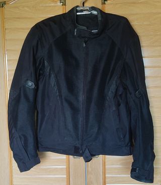 Cazadora moto cordura negra