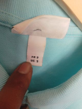 Polo Lacoste turquesa