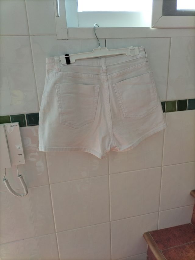 Short blanco mujer - Falda pantalón