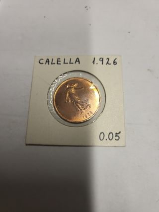 Monedas antiguas Calella 1926