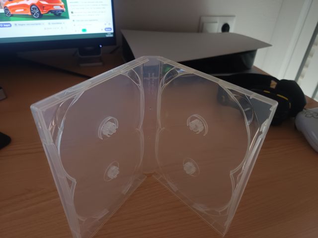 Estuche 4 DVD transparente