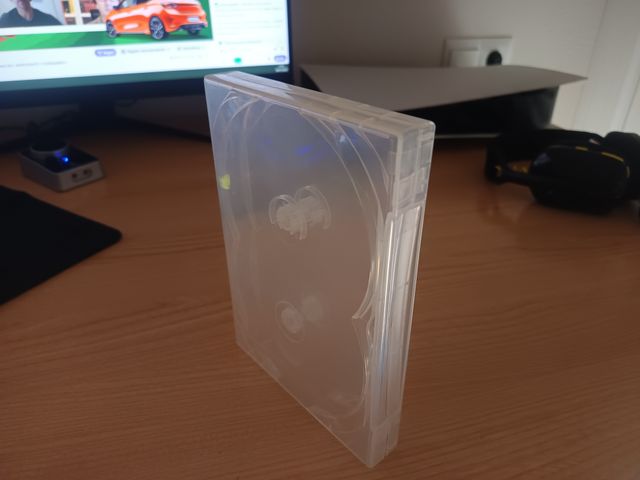 Estuche 4 DVD transparente
