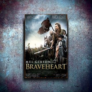 PLACA METALICA BRAVEHEART CARTEL PELICULA METAL