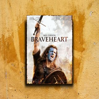 PLACA METALICA BRAVEHEART CARTEL PELICULA METAL
