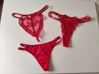 3 tangas rojas - S-M-L