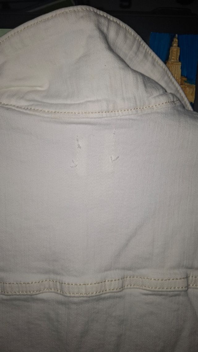 Peto vaquero blanco - Talla L