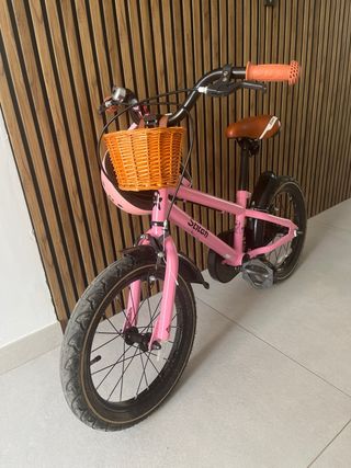 Bicicleta niña 16" Stitch rosa