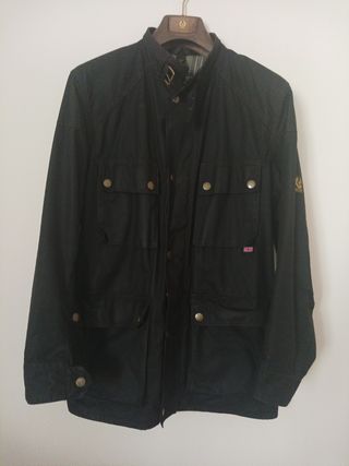 Parka Belstaff negra hombre