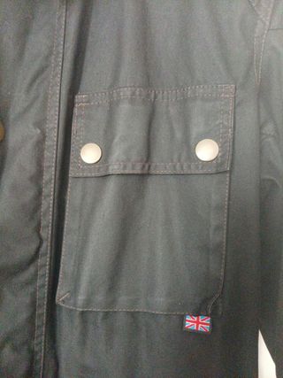 Parka Belstaff negra hombre
