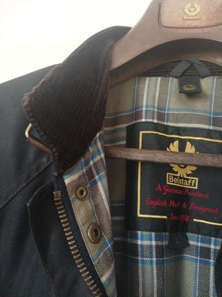 Parka Belstaff negra hombre