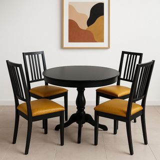 Nuovo tavolo rotondo allungabile Ikea Ingatorp + 4