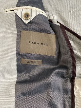 Americana Zara gris talla 46 - Blazer