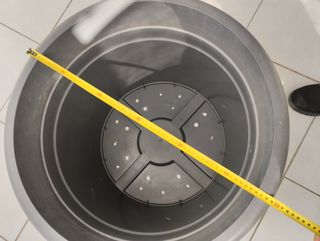 Maceta grande gris antracita de 60l.