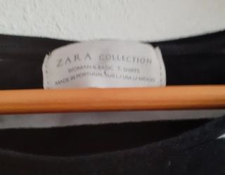 Camiseta de algodón en blanco y negro. L