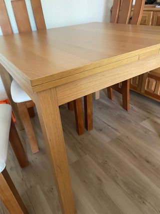 Mesa extensible madera - 4 sillas