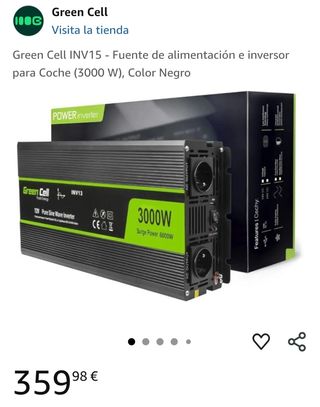 Inversor Coche Green Cell INV15 3000W 6000W