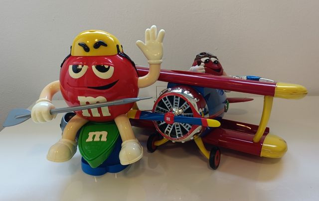 2 Figuras M&M's Aviador Coleccion