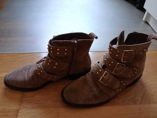 Botines Marrón Piel - Talla 37