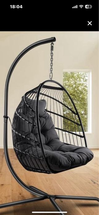 Cojín columpio negro - nuevo