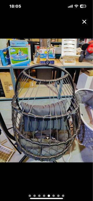 Cojín columpio negro - nuevo