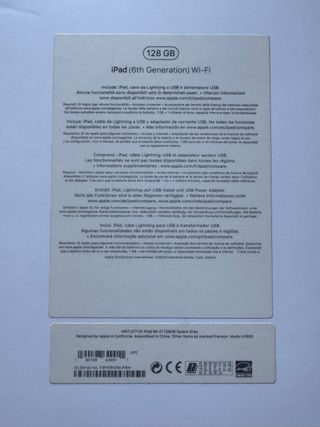 iPad 6ª generación - 128GB para reparar.