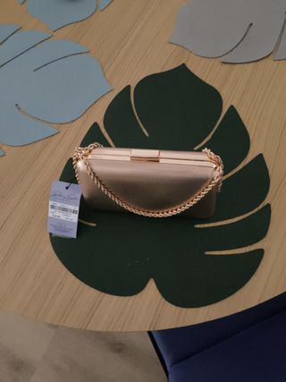 Bolso fiesta dorado