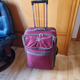 Maleta Valisa 4 ruedas en linia Marrón-Roja