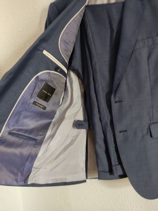 Traje Zara Hombre Azul Talla S talla 38