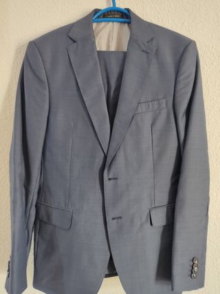 Traje Zara Hombre Azul Talla S talla 38