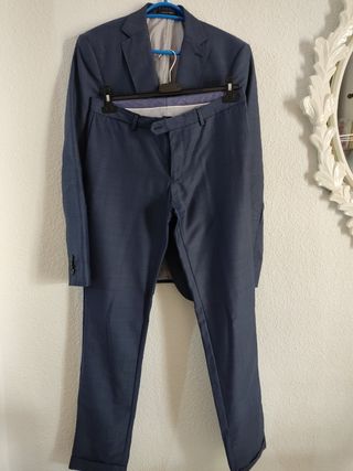 Traje Zara Hombre Azul Talla S talla 38