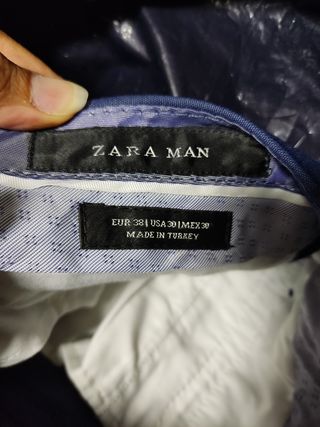 Traje Zara Hombre Azul Talla S talla 38