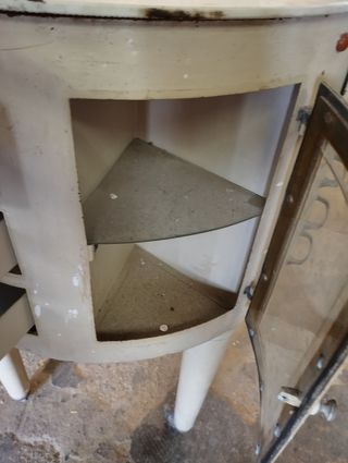 Mesa dentista antigua - metal