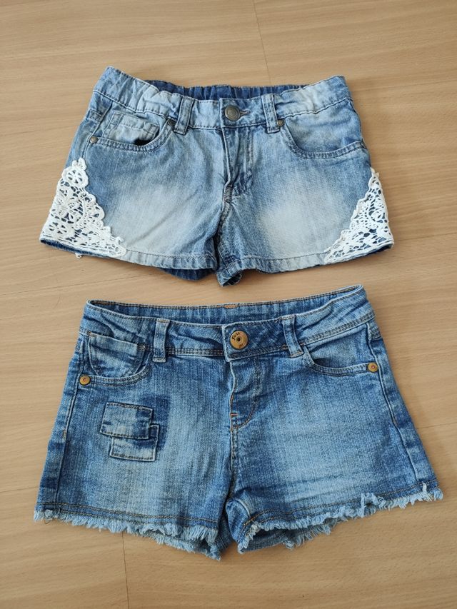 Lote de 2 Shorts Vaqueros Niña