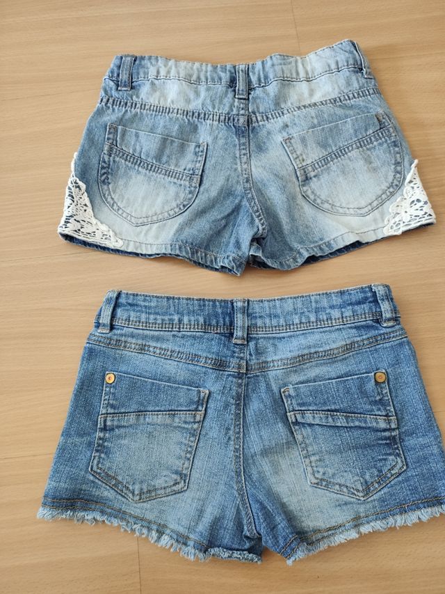 Lote de 2 Shorts Vaqueros Niña