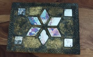 Scatola in stile veneziano in legno dorato