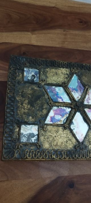 Scatola in stile veneziano in legno dorato