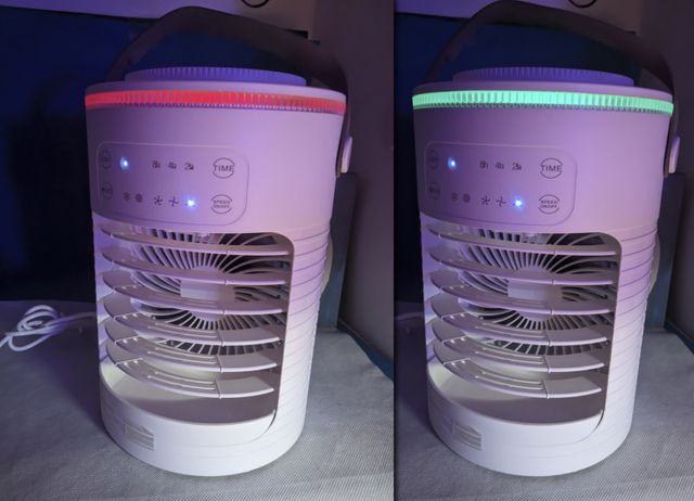 Ventilatore raffrescatore 600ml ghiaccio acqua RGB