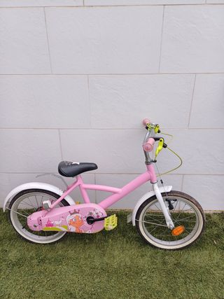 Bicicleta niña 14" rosa