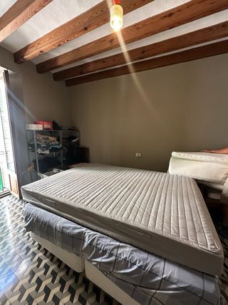 Cama madera rústica - cabecero