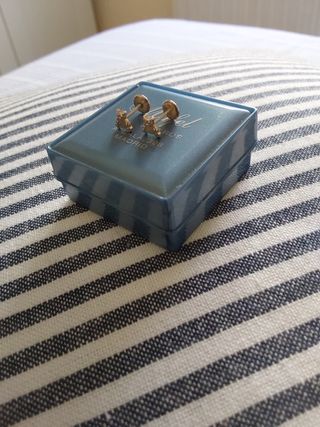 Pendientes plata ositos niña