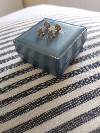 Pendientes plata ositos niña
