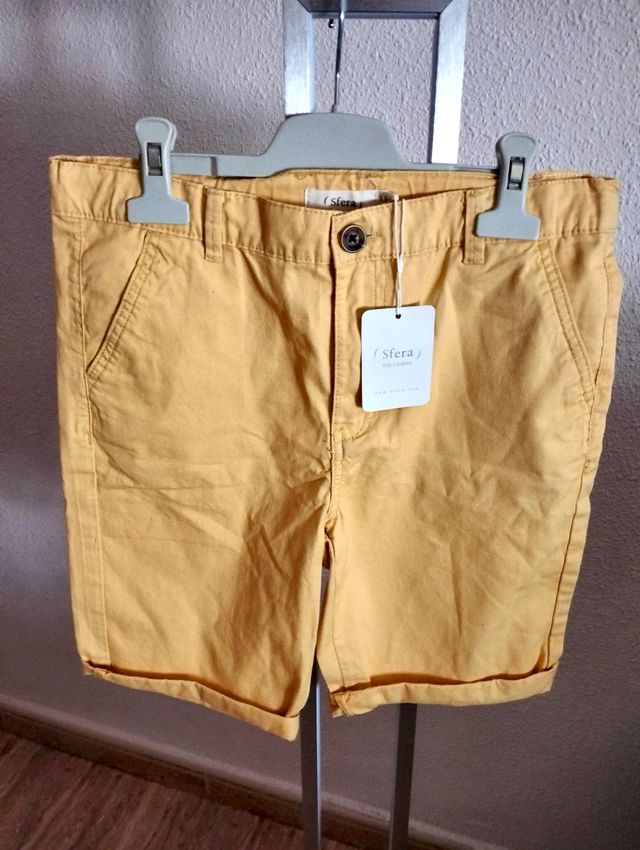 Shorts chinos amarillos Sfera niño