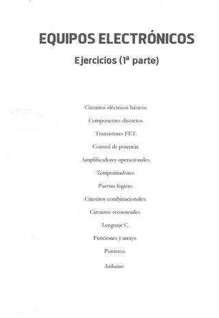 Temario de la especialidad de Equipos Electrónicos