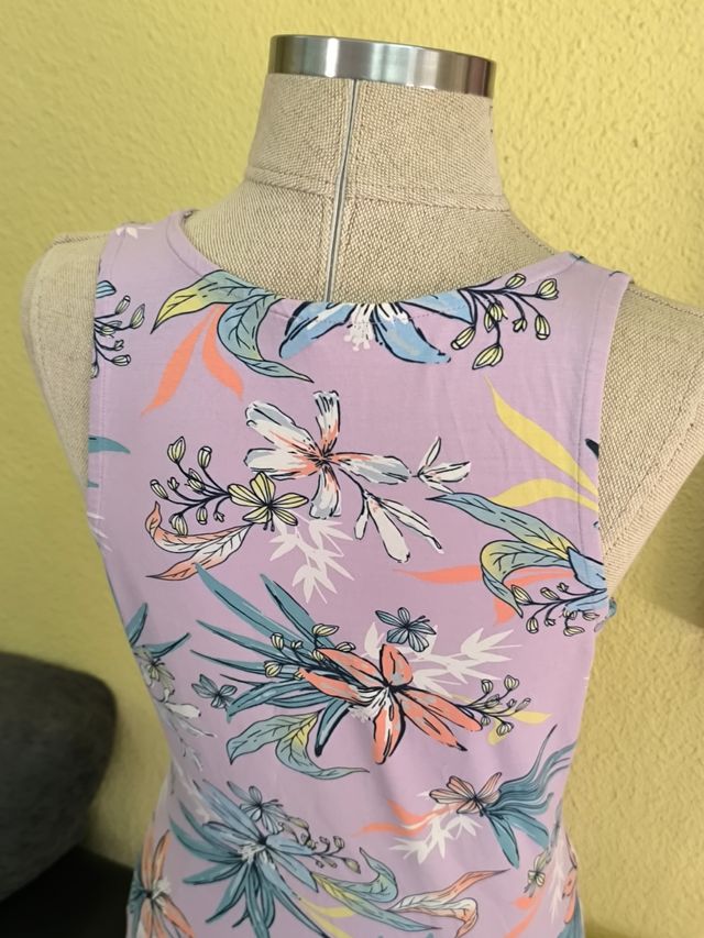 Vestido flores - Lila